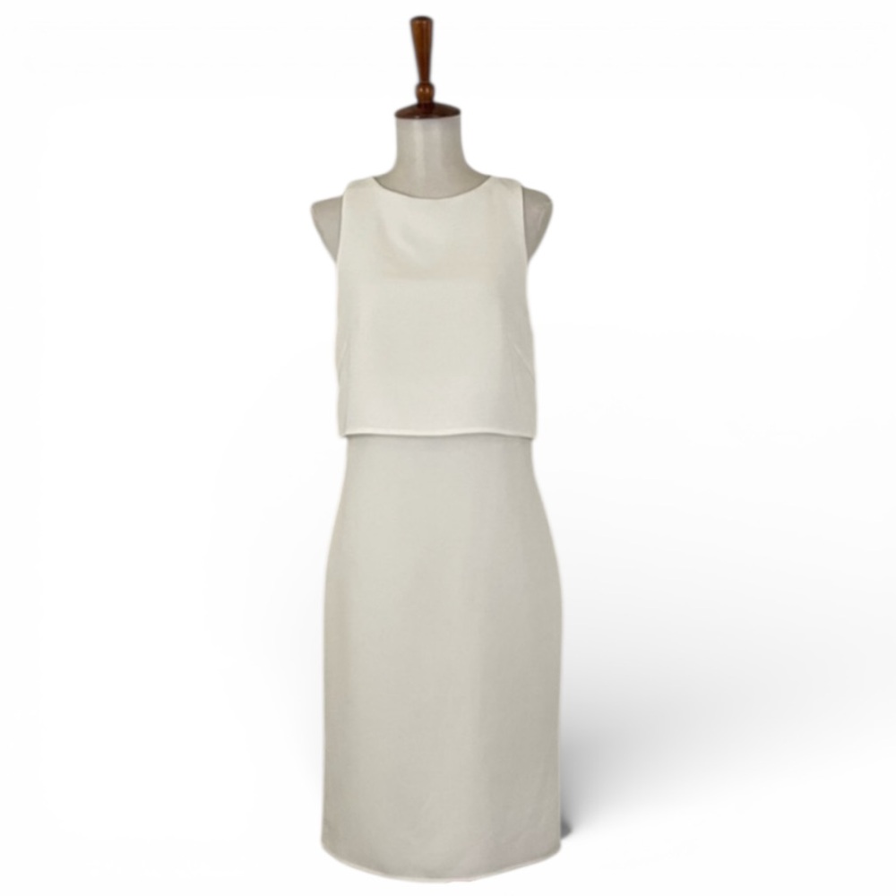 Rag & Bone White Eliza Popover Crepe Dress XS Minimalist Quiet Luxury Clean Girl